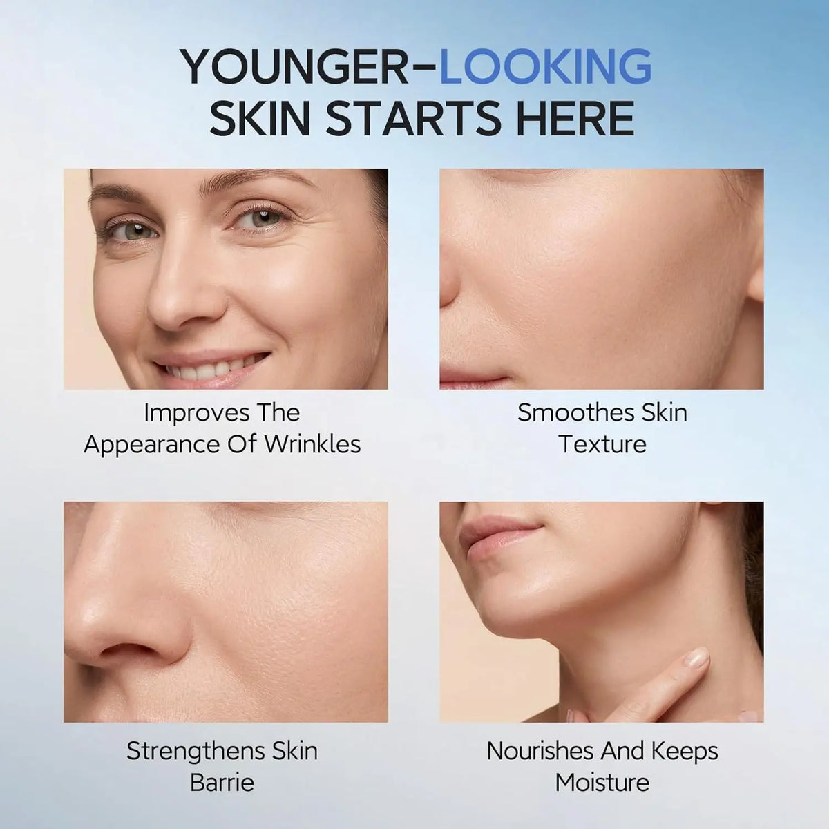 New Blue Copper Peptide Capsule Face Serum Wrinkle Remove Essence Tightens Night Moisturizing Radiant Rejuvenation Skin Care Vue
