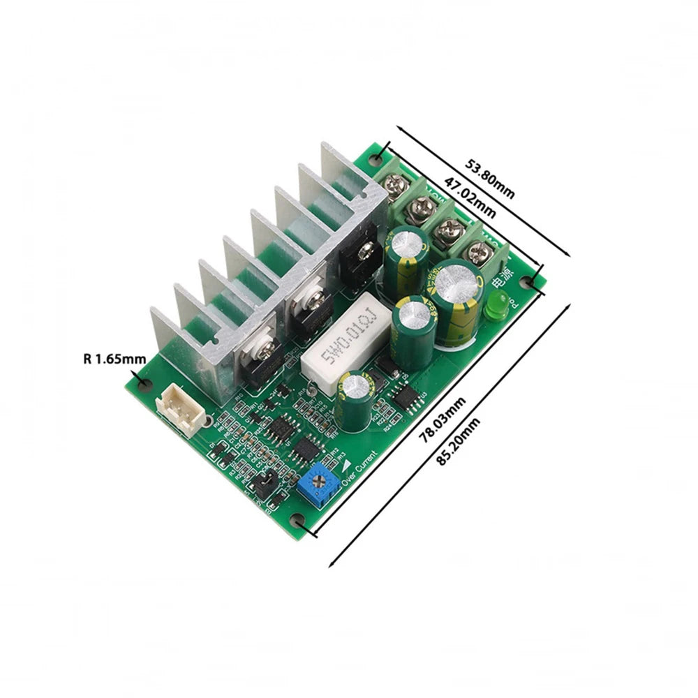 PWM DC Motor Speed Controller 10-60V Motor Speed Regulator 0-100 Adjustable Speed Governor Overcurrent and Overload protection Vue