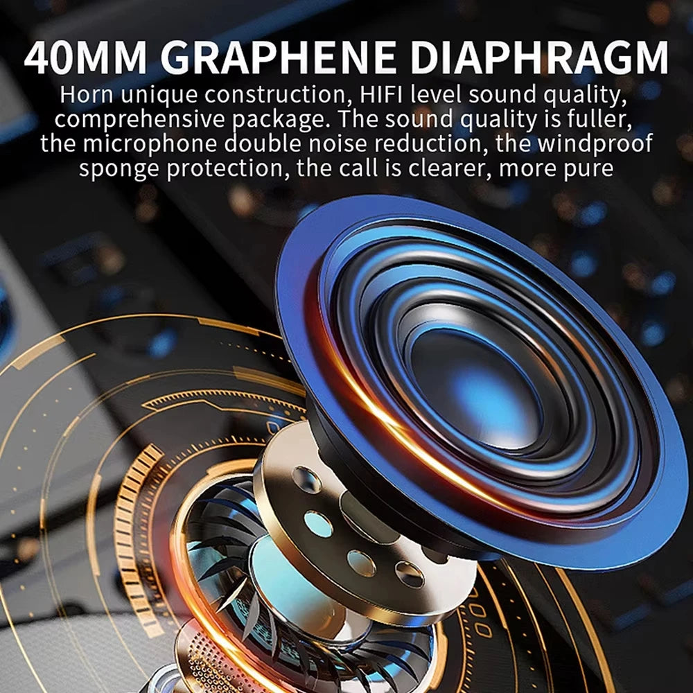 Bluetooth 5.3 Headset Wireless Helmet 2000Mah Ultra Long Standby Hands-Free Waterproof Mp3 Player Speaker Motorcycle Phone Kit Vue