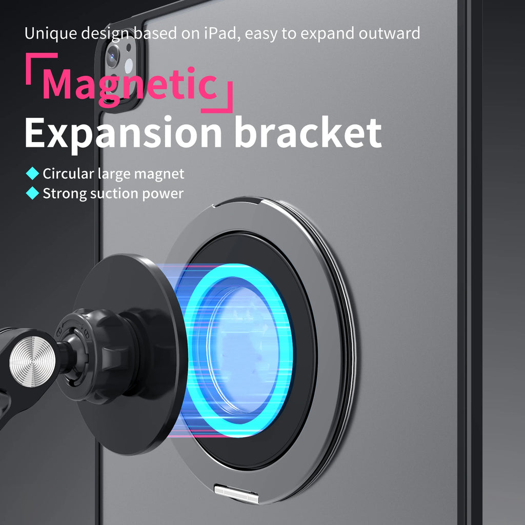 360° Rotating Magnetic Holder Mount for All Tablets Universal Metal Bracket Stand Durable 360 Rotation Tablet Accessories Vue