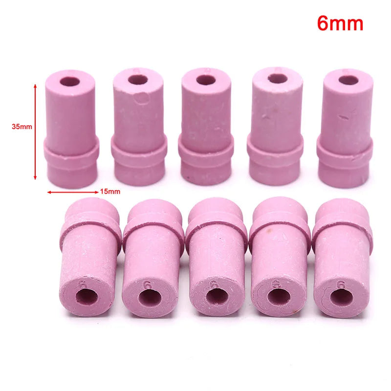 10Pcs 4.5/5/6/7mm Ceramic Sandblast Nozzle Air Sandblaster Tips For Pneumatic Blasting Tools Accessories Vue 6mm