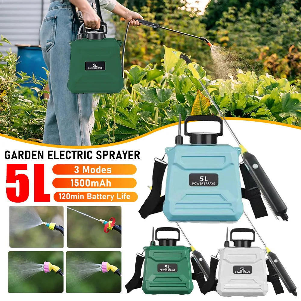 5L Electric Backpack Sprayer for Garden, Farm & Orchard Electric Garden Sprayer Vue