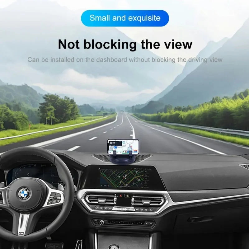 360-Degree Rotation Car Phone Holder Dashboard Head-Up Phone Mount Stable Universal Auto Phone Stand with luminous Number Plate Vue