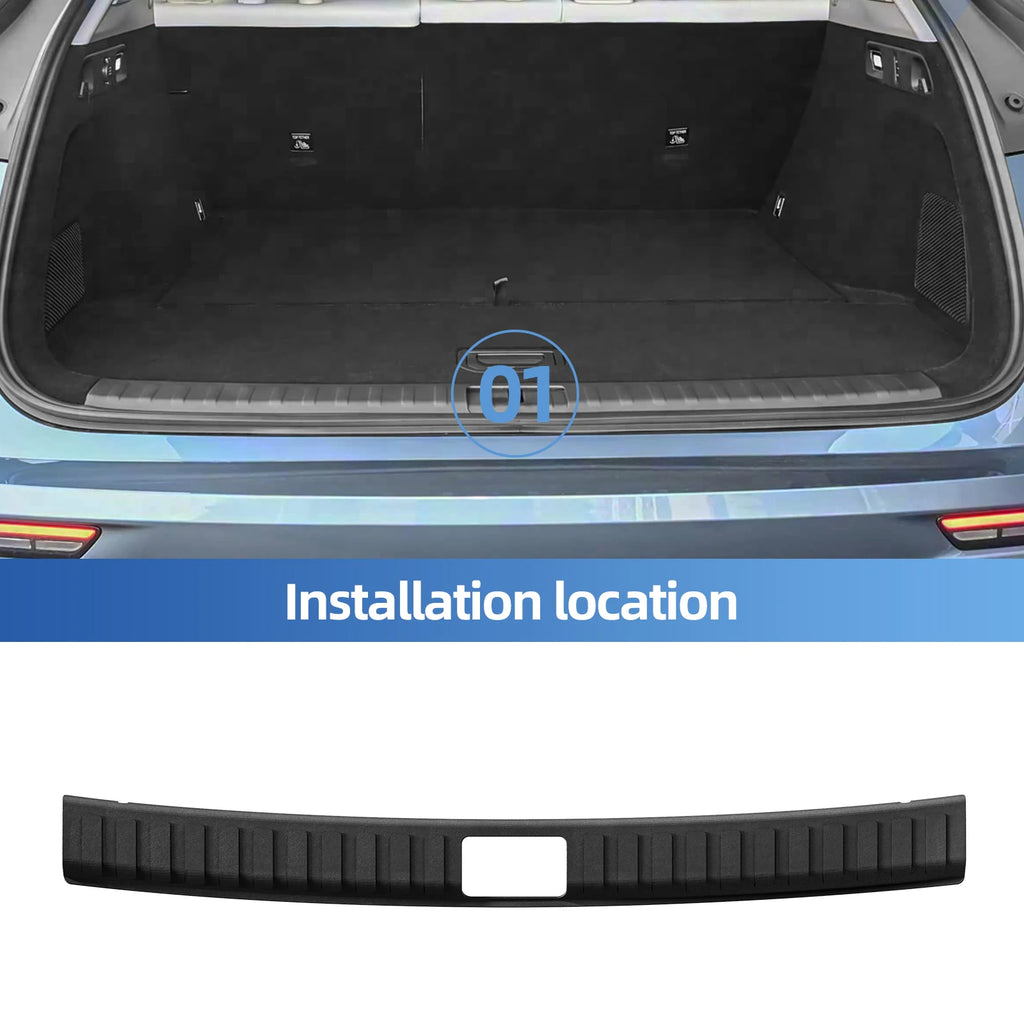 Smabee for Zeekr 7X 2024-2026 5Seats Rear Trunk Door Sill Guard Strip Inner Rear Bumper Guard Plate Cover Trim Car Accessories Vue trunk sill strip