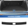 Smabee for Zeekr 7X 2024-2026 5Seats Rear Trunk Door Sill Guard Strip Inner Rear Bumper Guard Plate Cover Trim Car Accessories Vue trunk sill strip