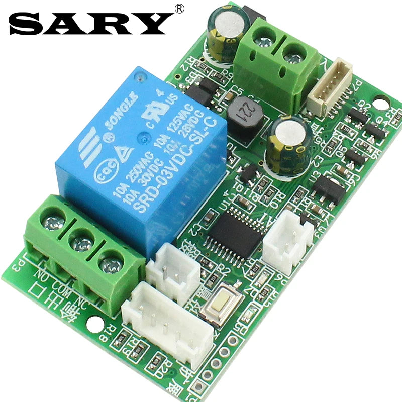 Access control fingerprint control board 7-30V fingerprint identification module low power relay controller Vue