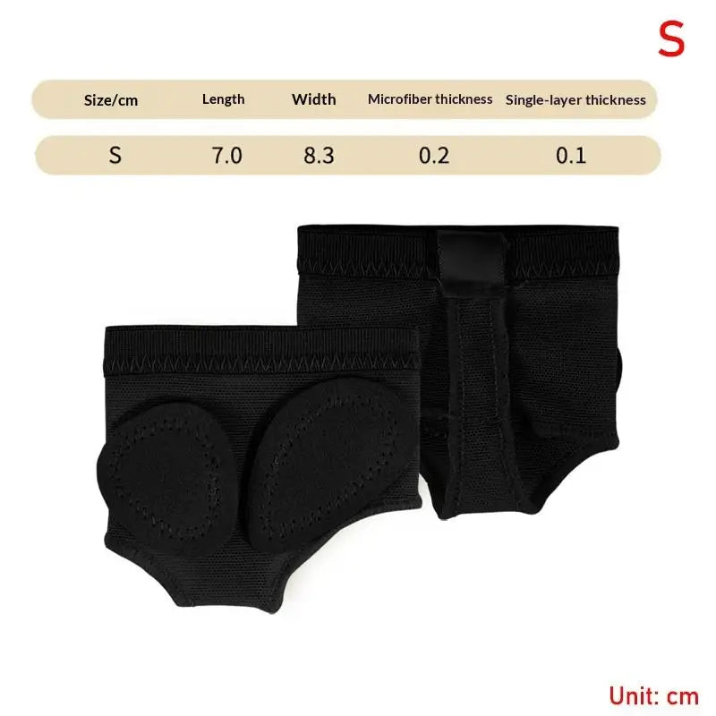 Forefoot Pad Ballet 1Pair Half Shoes Pads XSXL Toe Protection Flexible Comfort for Yoga Pilates Dancing Class Vue S Black
