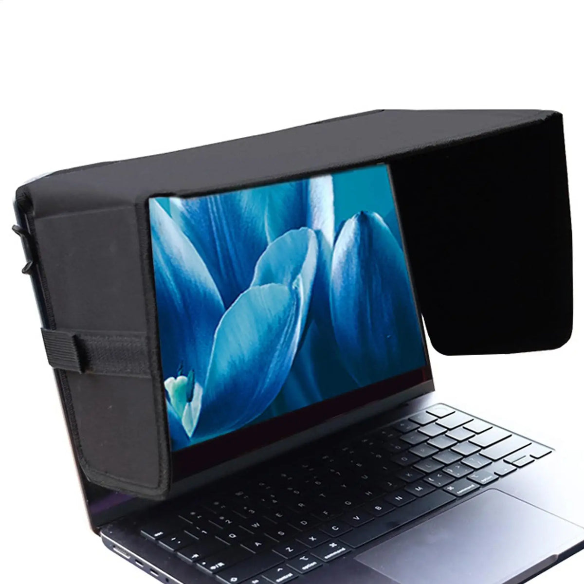 68x15.5cm/77x18cm Foldable Laptop Sun Shade Heat Resistant Privacy Visor Anti Glare Laptop Sun Shield Portable Computer Cover Vue
