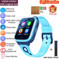 KGG 4G Smart Watch Kids GPS WiFi 1000mAh Video Call Tracker Location SOS Call Back Monitor Phone Watch Smartwatch Children Gifts Vue add Nylon strap Asia version