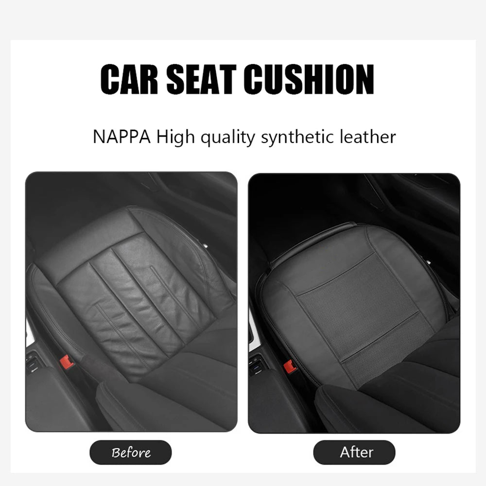 Premium NAPPA Car Seat Cushion Leather For Lincoln MKC MKS MKT MKZ ZEPHYR Continental Aviator Non-slip Covers Auto Accessories Vue