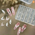 Crystal Nail Mold for Artistic Flower and Butterfly Manicures Ideal for DIY Nail Enthusiasts at Home Vue B