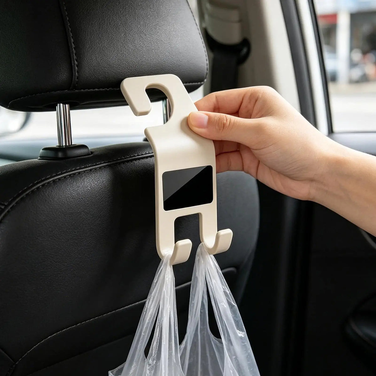 Car Hook Storage Space Saving Organizer Car Seat Headrest Hooks for Bag Clothes Truck SUV Sedan Pickup Automotive Driving Travel Vue