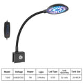 USB Aquarium Double-end Clip Lamp Adjustable Brightness Full Spectrum Phytolamp Water Grass Lights Fish Tank Decoration Light Vue Y200 EU Plug