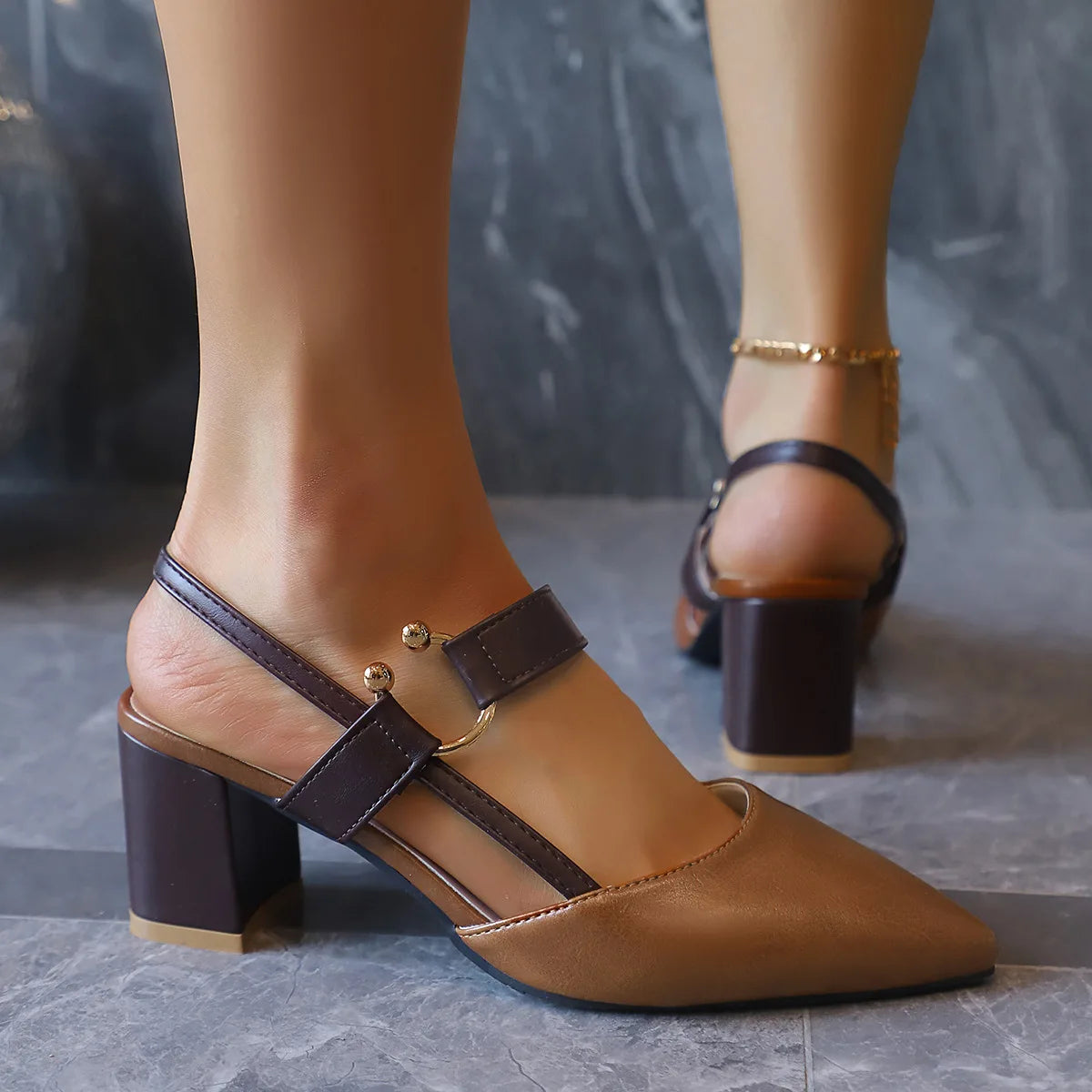 Women's Pointed-Toe Ankle Strap High Heel Sandals – Summer High Heel Sandals Vue