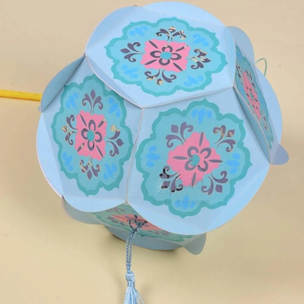 Hollow Out Design Hydrangea Paper Lantern Paper Craft Kit LED Glowing Light Glowing Flower Lamp Eco Friendly Material Vue