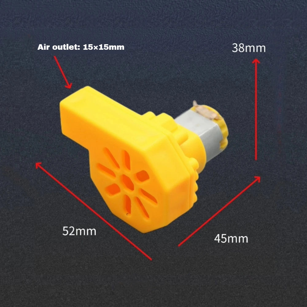 DC3-5V DIY Blow Fan Kit Wind Turbine Components Set 130 High-speed Motor Drive Floating Ball Technology DIY Kit Vue
