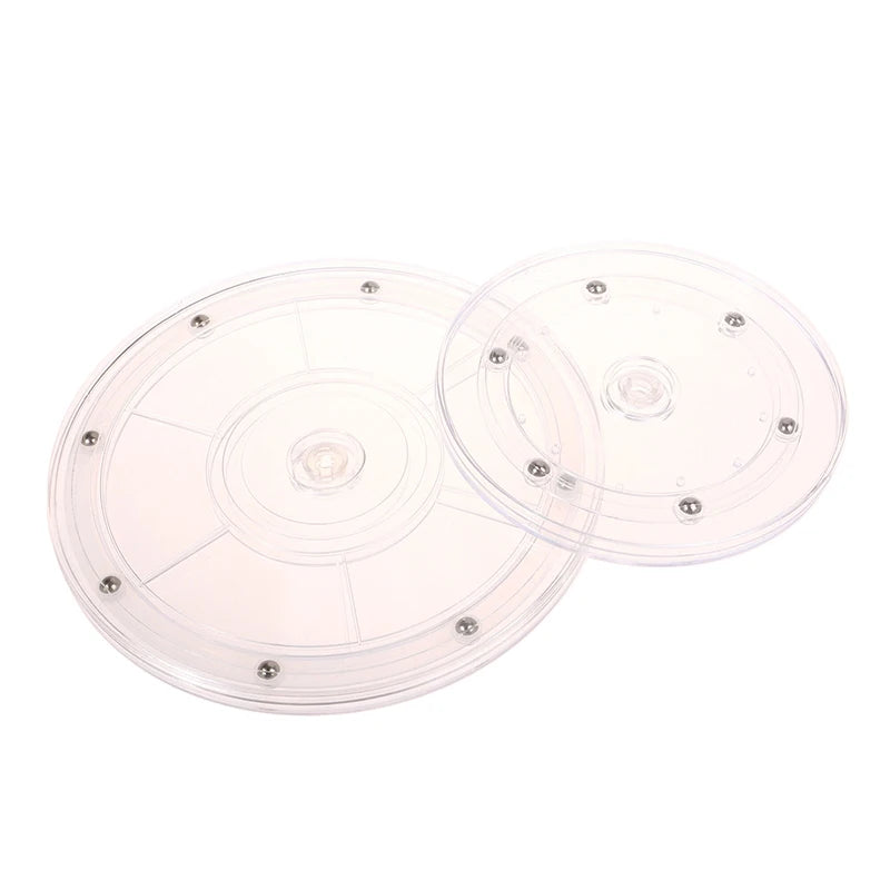 75-200mm Acrylic Transparent Turntable Plastic Displays Rotating Base Photography Showcase Home Decor Craft Accessories Vue