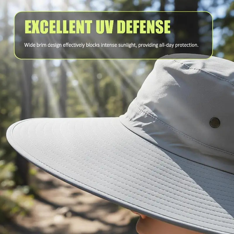 Large Brim Sun Hat UV Protection Breathable Detachable Mesh Cap Foldable Men And Women Outdoor Fishing Hiking Beach Caps Vue