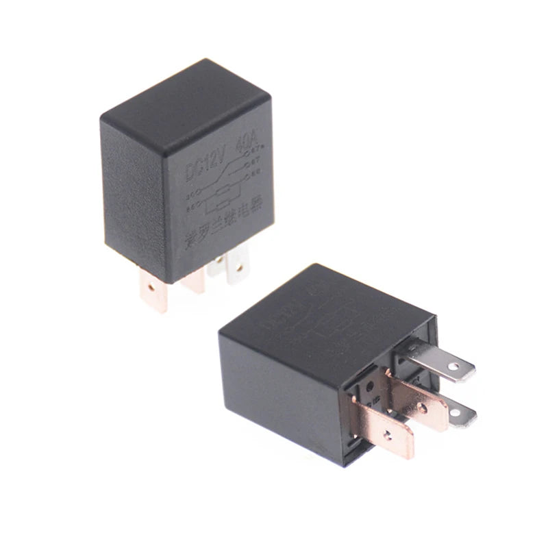 1PCS Car Relay DC 12V 40A Rated Current 1NO 1NC SPDT 4/5 Pins Car Automotive Alarm Relay 40 Amp Wholesale High Quality Vue