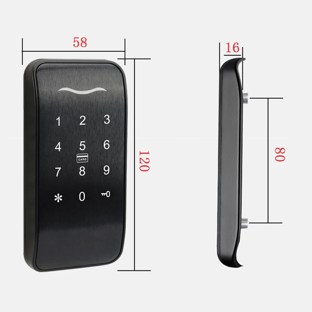 TTLOCK APP Keyless Touch Access Control Keypad Password RFID Card Key Metal Digital Sauna Electronic Lock For Cabinet Lockers Vue