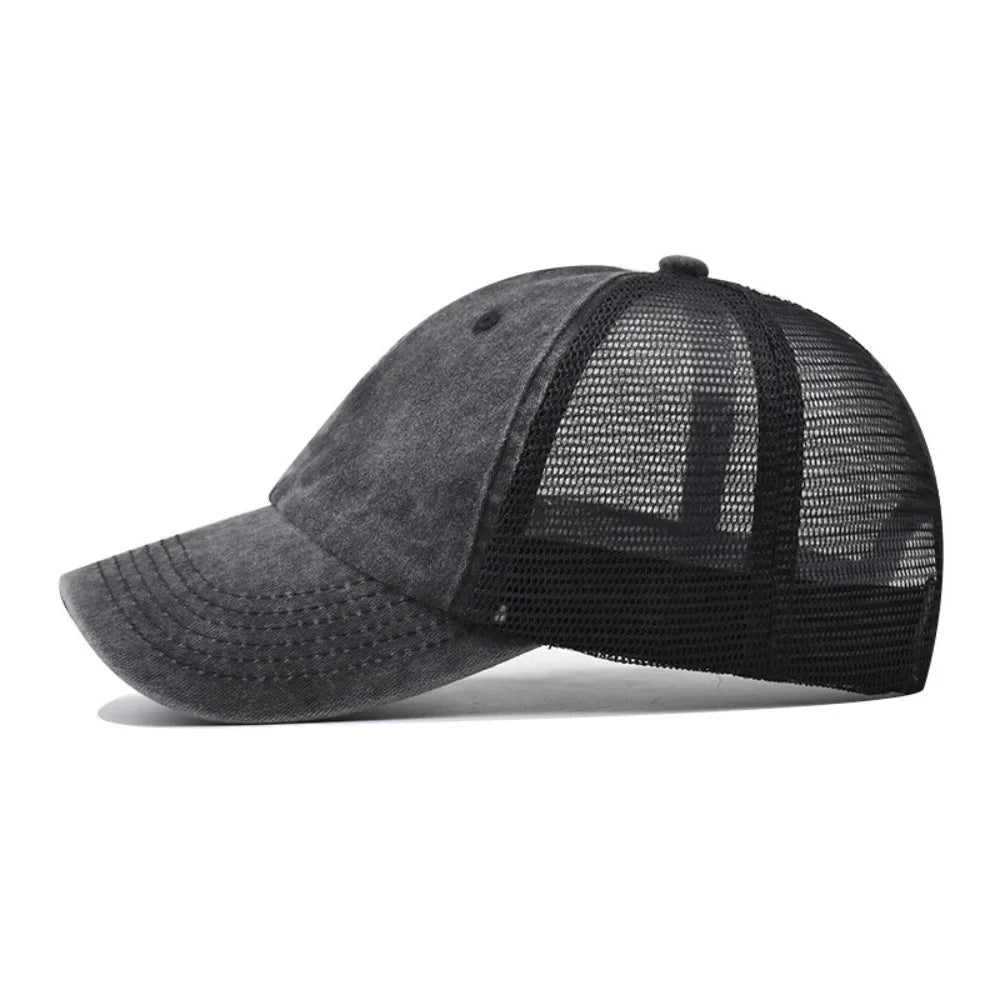 Fashion Washed Cotton Baseball Cap UV Protection Breathable Sport Hat