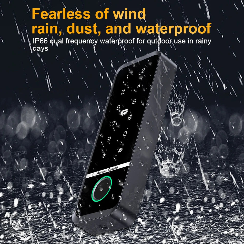 Support Tuya app WIFI fingerprint door lock IC card reader controller outdoor keyboard waterproof access control system Vue