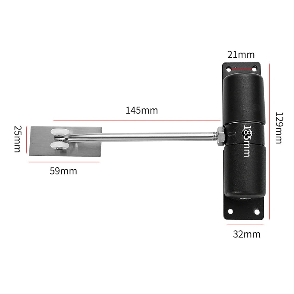Automatic Aluminum Alloy Spring Door Closer – Self-Closing Spring Door Closer Vue