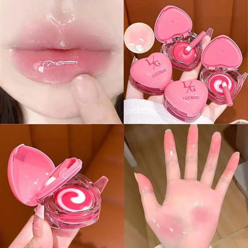 Cute Jelly Lip Balm Transparent Dilute Lip Lines Student Parity Lip Gloss Men's and Women's Makeup Balm Vue