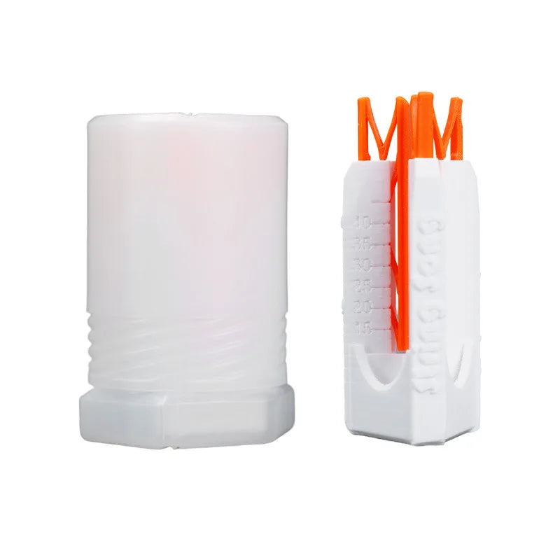 Bow Arrow Fletching Jig Clear Scale Arrow Vanes Adhesive Tool Rotatable Fletching Fixture Archery Shooting Arrow Accessories Vue