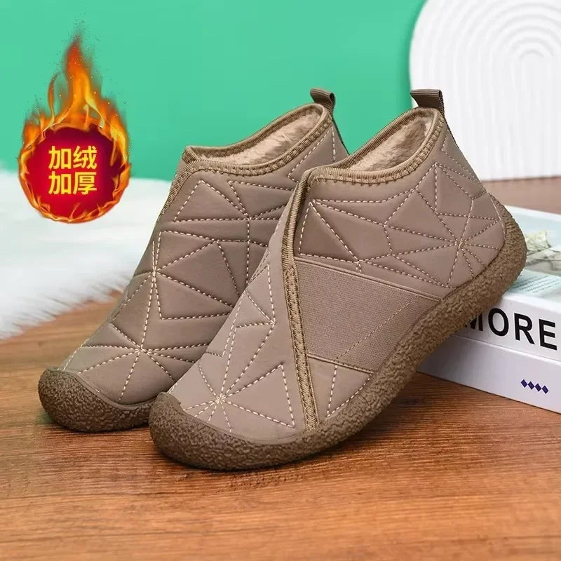 Women's Plush-Lined Ankle Snow Boots – Flat Winter Boots Women's Snow Boots Vue