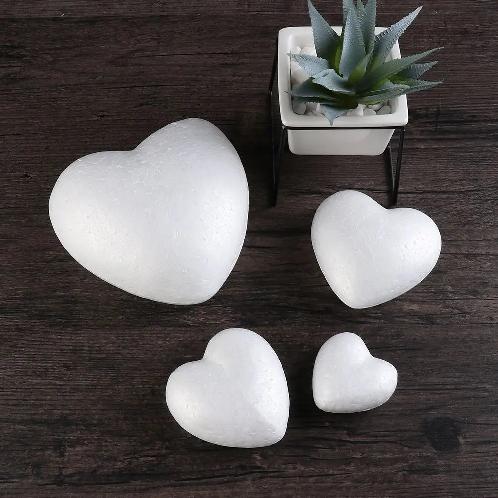 6 8 5 10 Heart Foam Mould White Craft Balls Styrofoam Modelling Vue