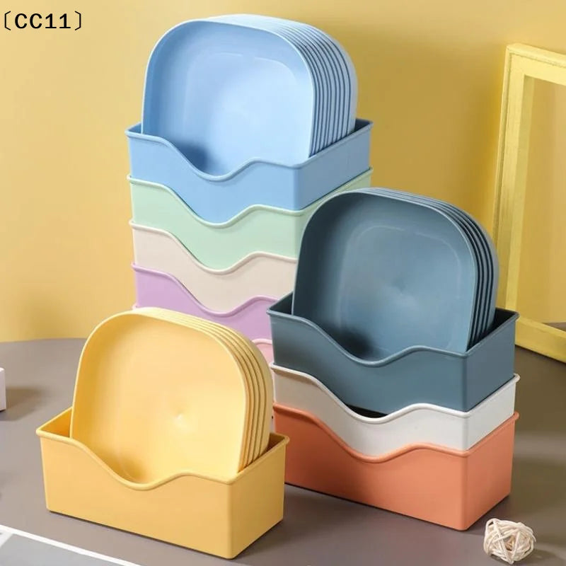 Reusable Fruit Dessert Plates Washable Multifunctional Snack Dishes
