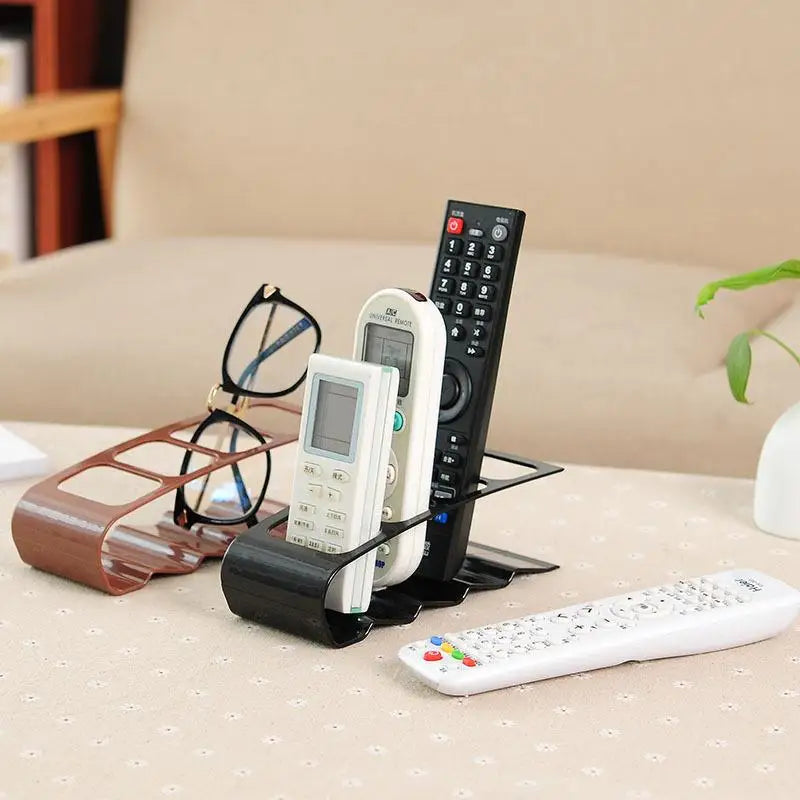 Remote Control Holder Wall Mounted Storage Rack Home Organizer for Air Conditioner and TV Remotes Ideal for Living Room Vue