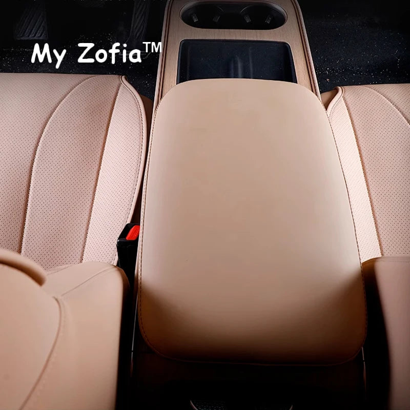 For EXLANTIX ET EXEED STERRA ET 2024 2025 Car Armrest Box Center Console Armrest Cover Interior PU Leather Cover Accessories Vue