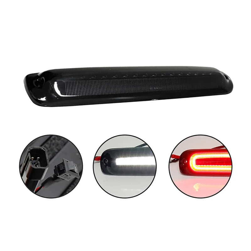 1Pcs Car LED Third Brake Light with Flash Switch Additional Brake Lamp For Silverado Sierra 1500 2500HD 3500HD 1999-2019 Vue
