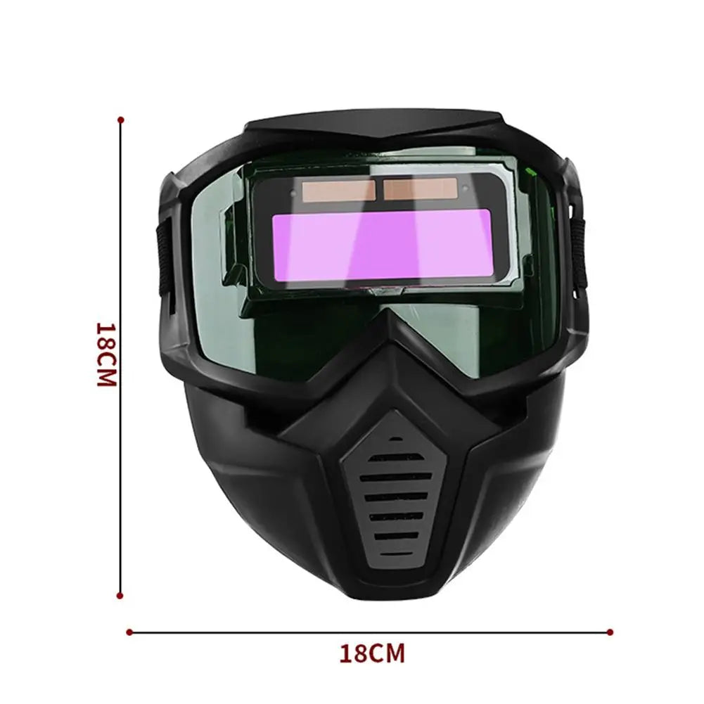 Detachable Welder Mask Auto Darkening Welding Glasses Work Protective Equipment Adjustable Band Split Type Breathable Mask Vue