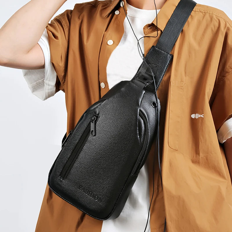 Solid Fashionable Casual Crossbody Bag Single Shoulder Adjustable