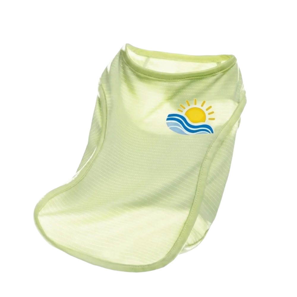 Pet Cool Clothes Breathable Pet Summer Vest Lightweight Soft Dog Tank Top Sleeveless Dog Sunscreen Clothes Summer Vue Green M