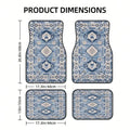 Antique Blue Kilim Rug 4Piece Set Of Car Floor Mats,Suitable For Carpets Of Various Vehicle Models,Auto Accessories For Truck S Vue United States as illustrated