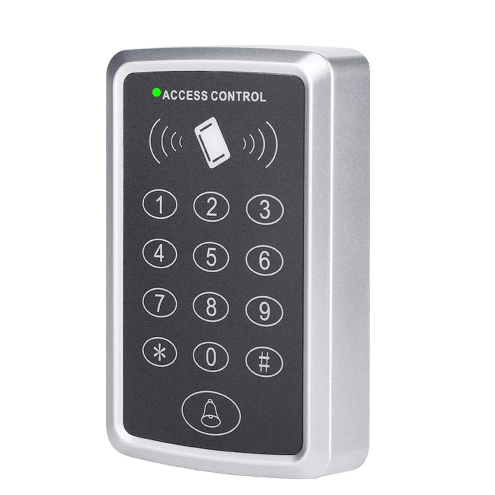 1500 Users Access Control Keypad with Outdoor Rainproof Cover RFID Access Controller Door Opener System EM4100 125KHz Key Card Vue M203