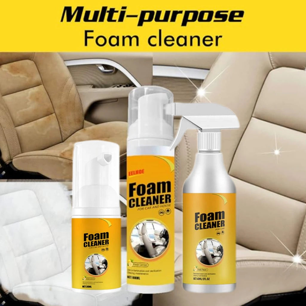 Car Interior Multifunctional Foam Cleaning Spray Car Steering Wheel Leather Seat Decontamination Deep Cleaning Multi-foam Spray Vue