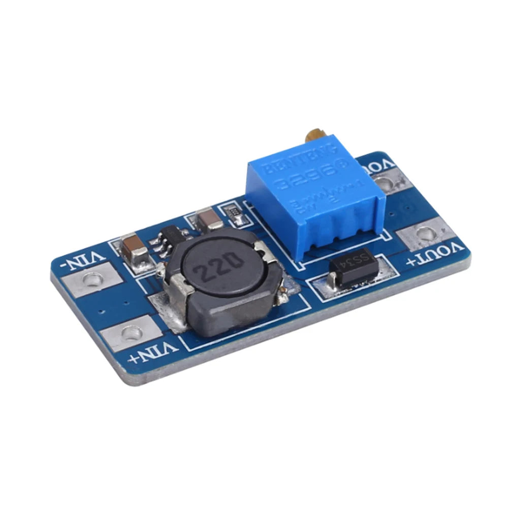 10PCS 2A Max MT3608 Adjustable 3V/5V to 5V/9V/12V/24V DC-DC Step Up Power Module Vue