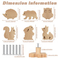 6-Pack Animal Wooden Drawer Knobs & Cabinet Handles for Kids Cabinet Knobs Vue 6pcs CN
