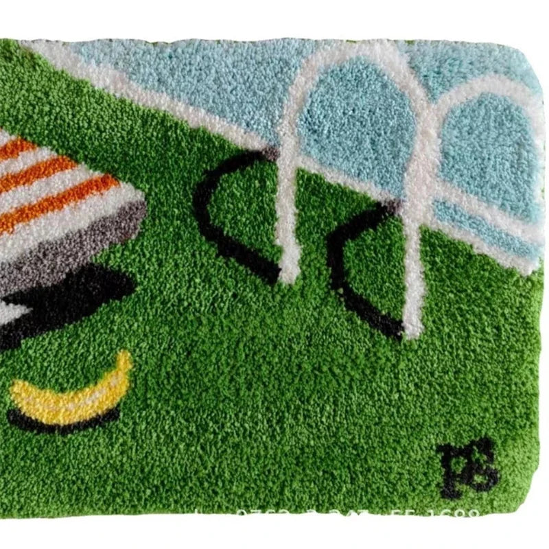 Modern Flocked Absorbent Non Slip Door Mat Entry Rug Plush Bathroom Bedroom Floor Mat For Home Cozy Decor For Her Christmas Gift Vue