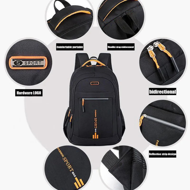 Spring Backpack Male Leisure Business Travel Large Capacity Junior
