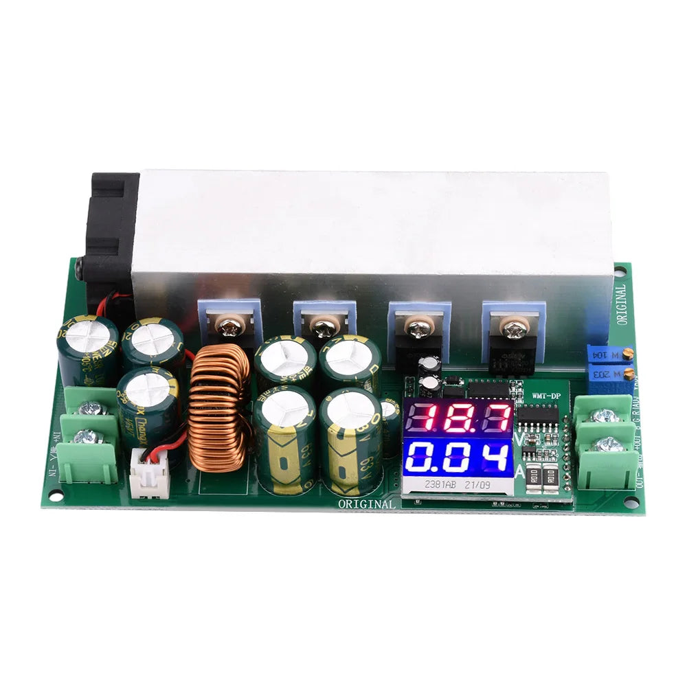 DC12-80V 20A 600W Adjustable Buck Power Module Constant Current Constant Voltage Power Board with Voltage and Current Display Vue Default Title