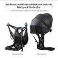 Travel Folding Umbrella UV Clear Backpack Umbrella Outdoor Hiking Mountain Backpacking Handheld-Free Umbrellas Vue Grid