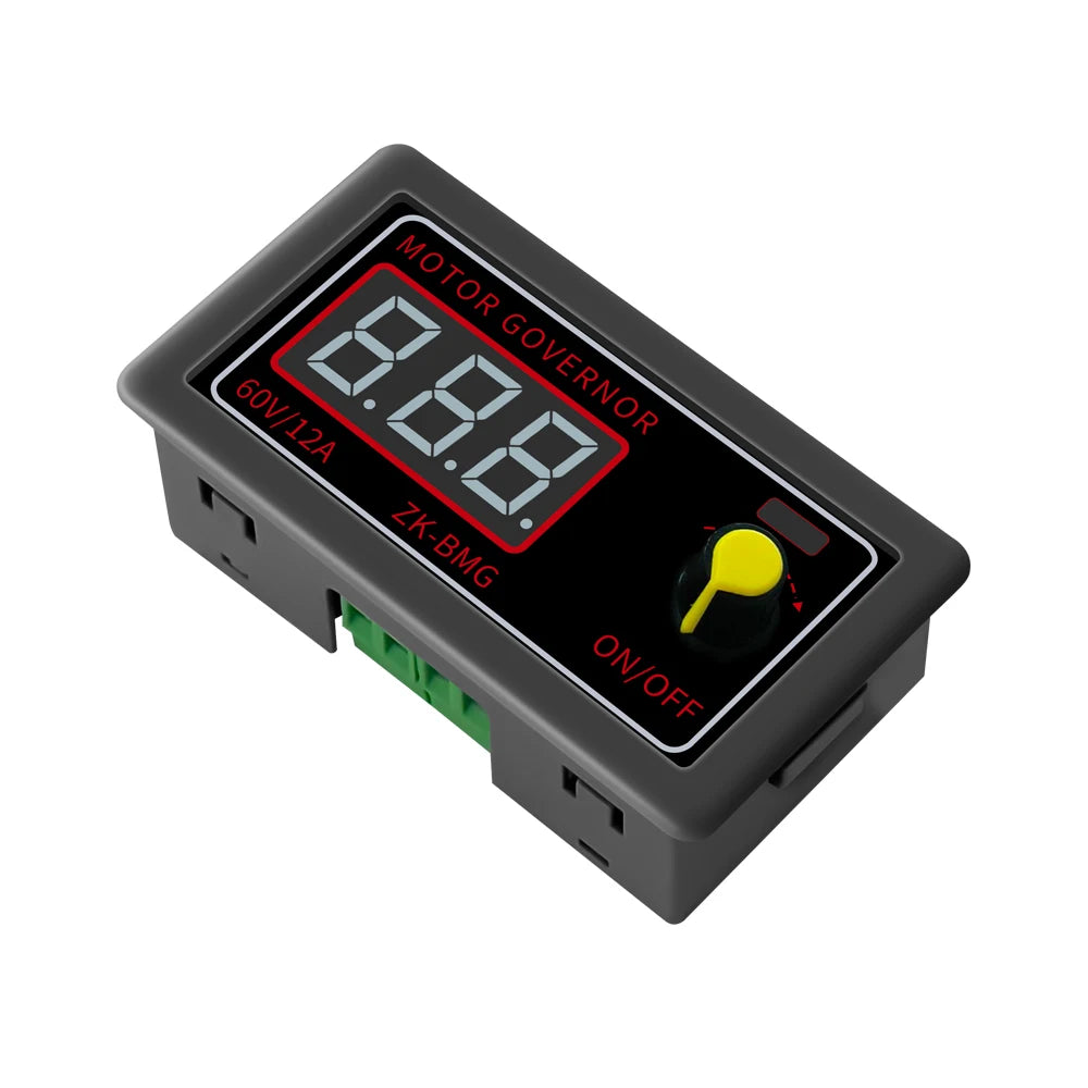 9-60V DC Motor Speed Controller PWM Adjustable Speed Digital Display Encoder Duty Ratio Frequency Governor Motor Fan Controller Vue