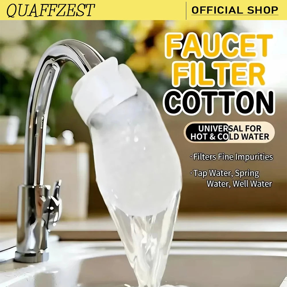 Faucet Filter Cover 50/100Pcs Disposable Water Purifier Sleeve for Tap Prevents Sediment with Bag Vue