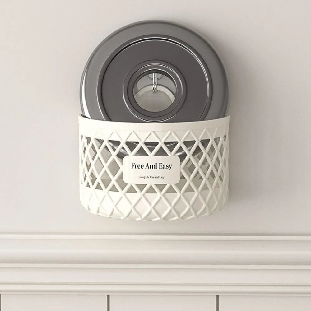 No Drill Hanging Storage Basket Multifunctional Drainage Shelf Kitchen Storage Basket Hollow Out Plastic Toiletry Holder Box Vue